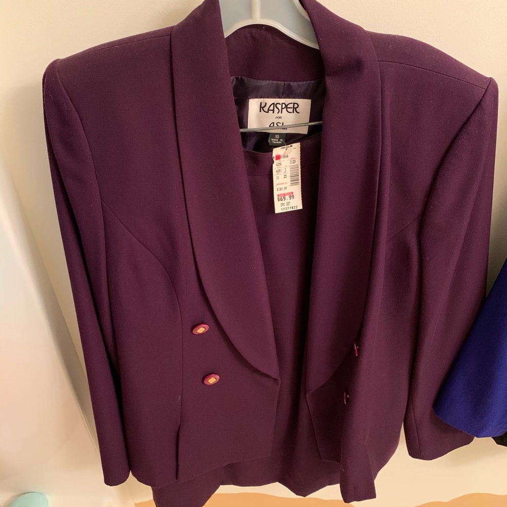 Purple Kasper Pantsuit